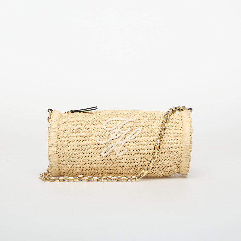 Kabelka Tommy Hilfiger Elev Summ Chain Bag Raffia Beige