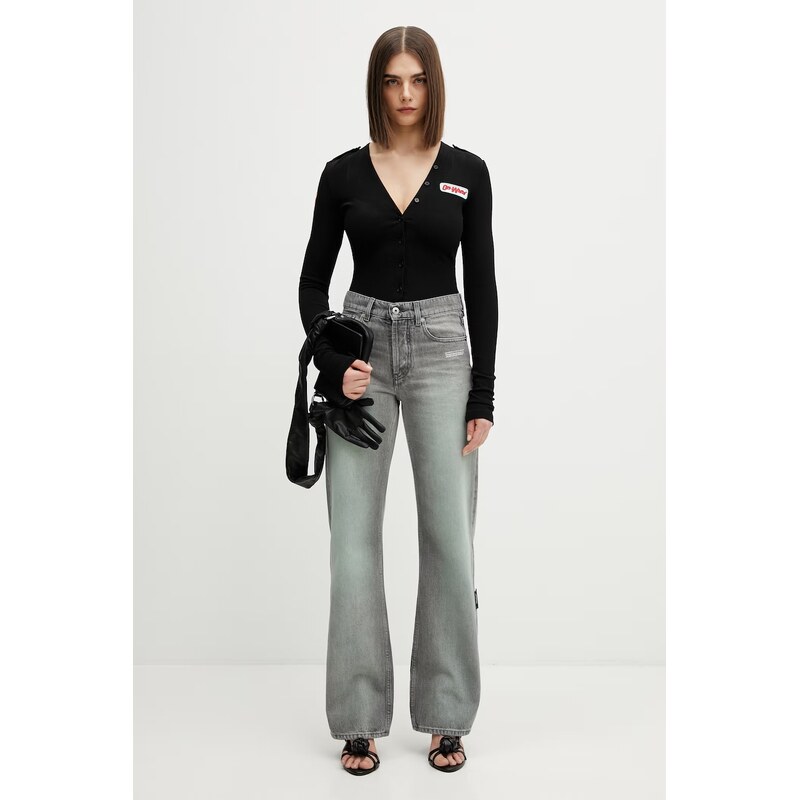 Off-White body dámské s viskózou Heavy