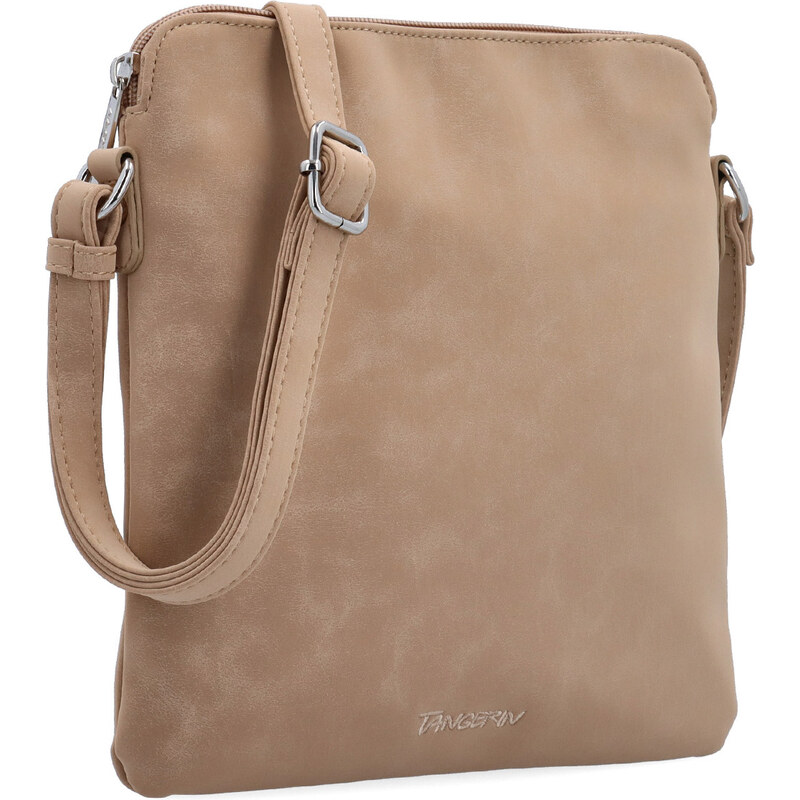 Kabelka ze syntetické kůže crossbody Tangerin béžová 7017 SAN 114376466