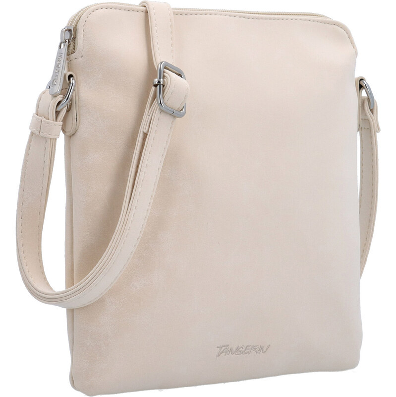 Kabelka ze syntetické kůže crossbody Tangerin béžová 7017 BE 114376467