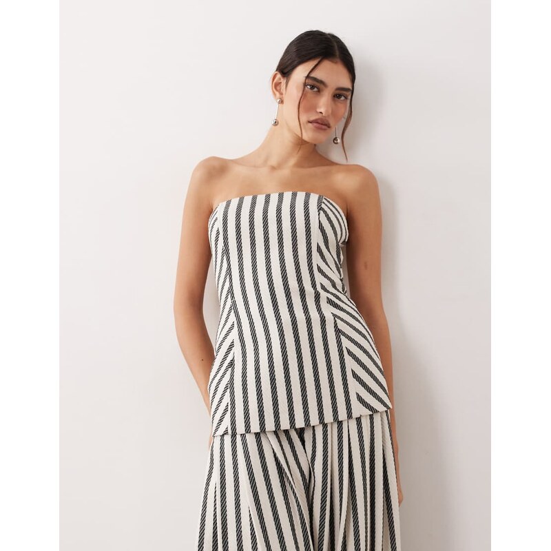 ARRANGE bandeau top co-ord in stripe-Multi 114343116