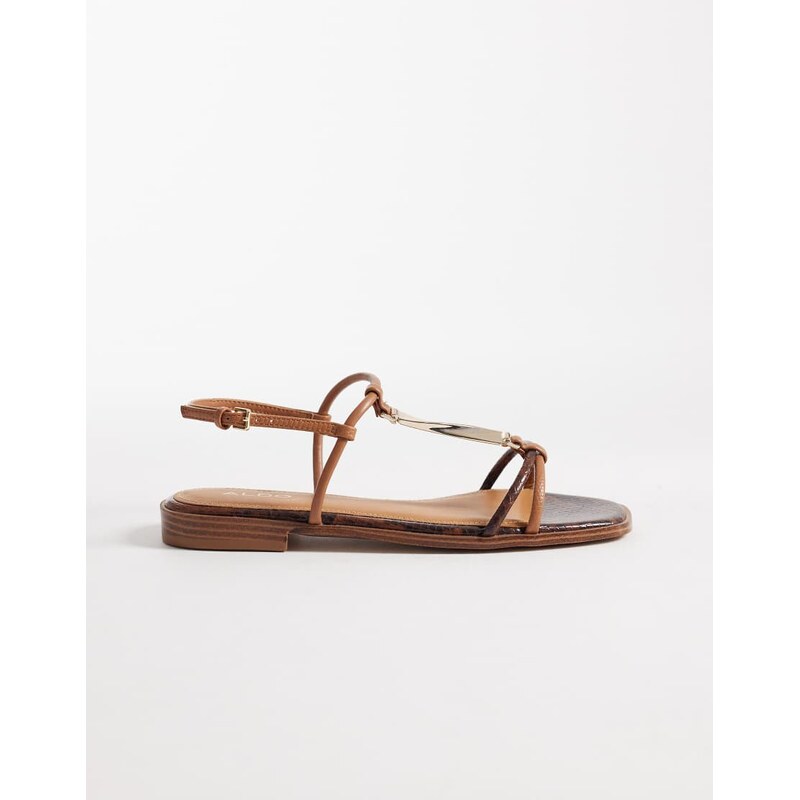 Aldo Ebaeryn flat sandal in brown