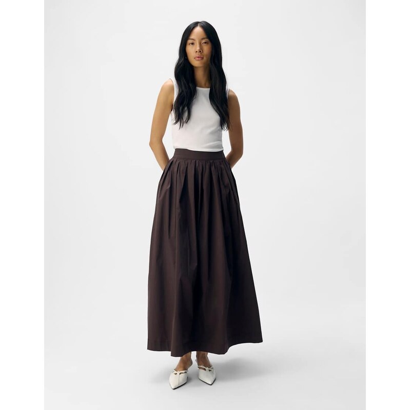 Object Maxi skirt in seal brown 115522992