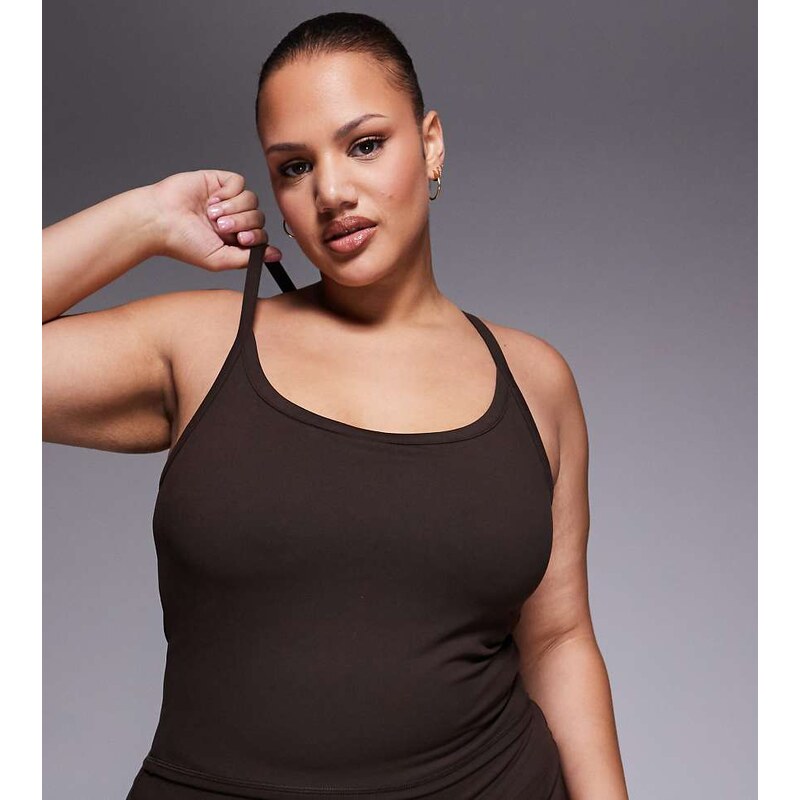 4505 Curve Icon soft touch yoga cami with inner bra and