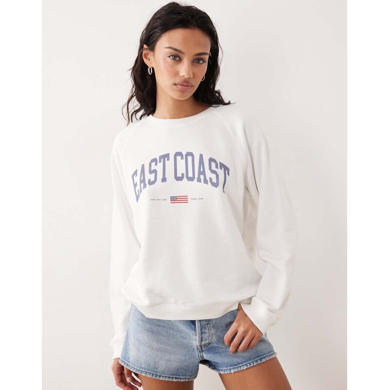 GANT east coast oversized sweater in white