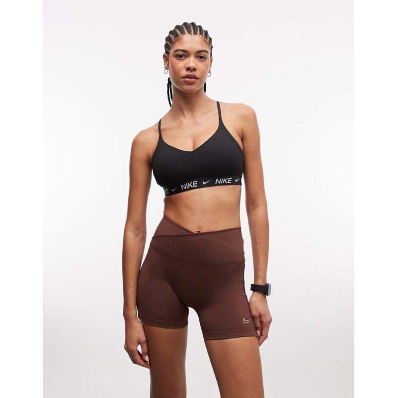 Nike Training Nike One Training Dri-FIT wrap waist 5 inch shorts