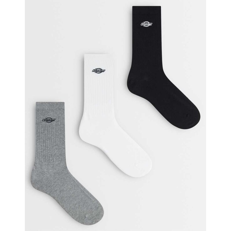 Dickies Summerdale 3 pack socks in multi-White 114343185