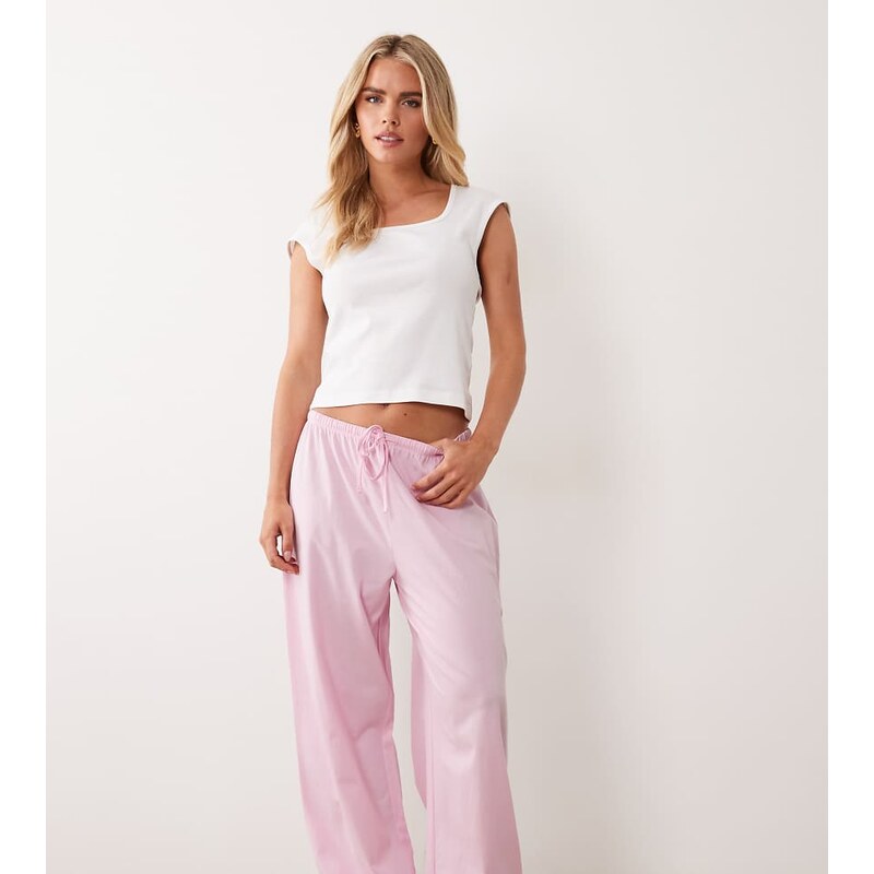 ASOS Petite ASOS DESIGN Petite mix & match cotton pyjama trouser in 115521003