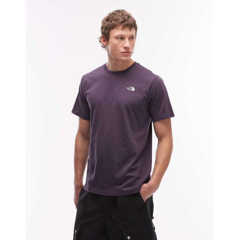 The North Face Evolution Simple Dome logo t-shirt in purple