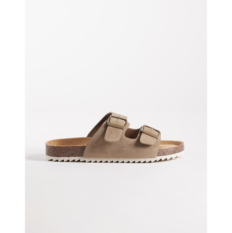 SEQWL Olsen sandals with buckles in taupe-Neutral 114540749