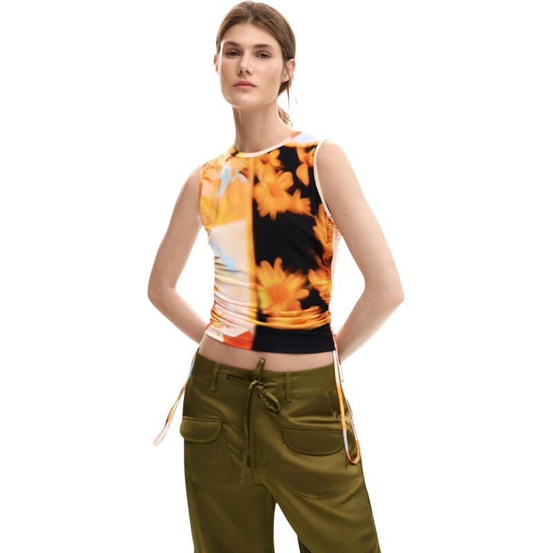 Desigual květinový top bez rukávů 114343722