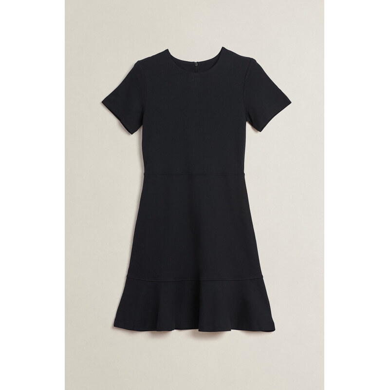 ŠATY GANT FLARE SS JERSEY DRESS BLACK