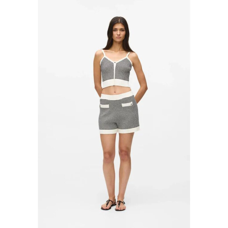 ŠORTKY KARL LAGERFELD IKON STRIPED KNIT SHORTS