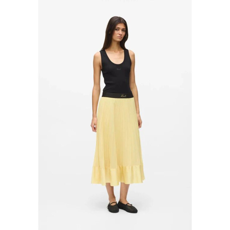 SUKNĚ KARL LAGERFELD PLEATED SKIRT