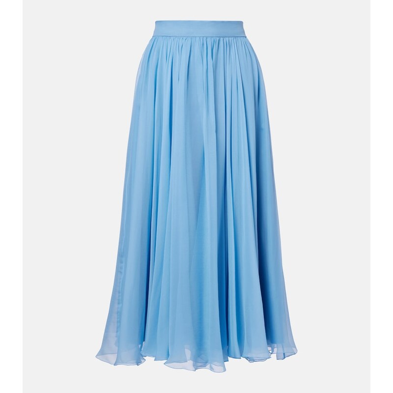 Dolce&Gabbana Silk chiffon midi skirt