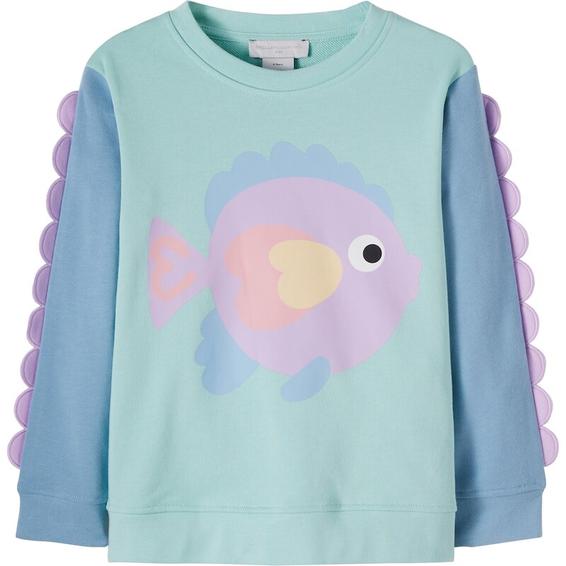 Stella McCartney Kids Printed cotton jersey sweatshirt