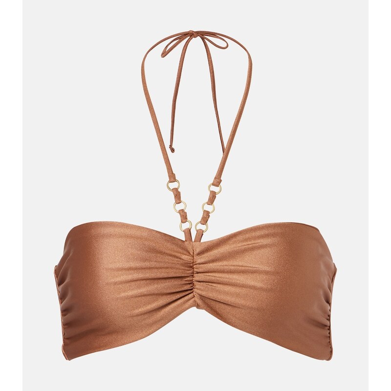 Jade Swim Zoe ruched bikini top