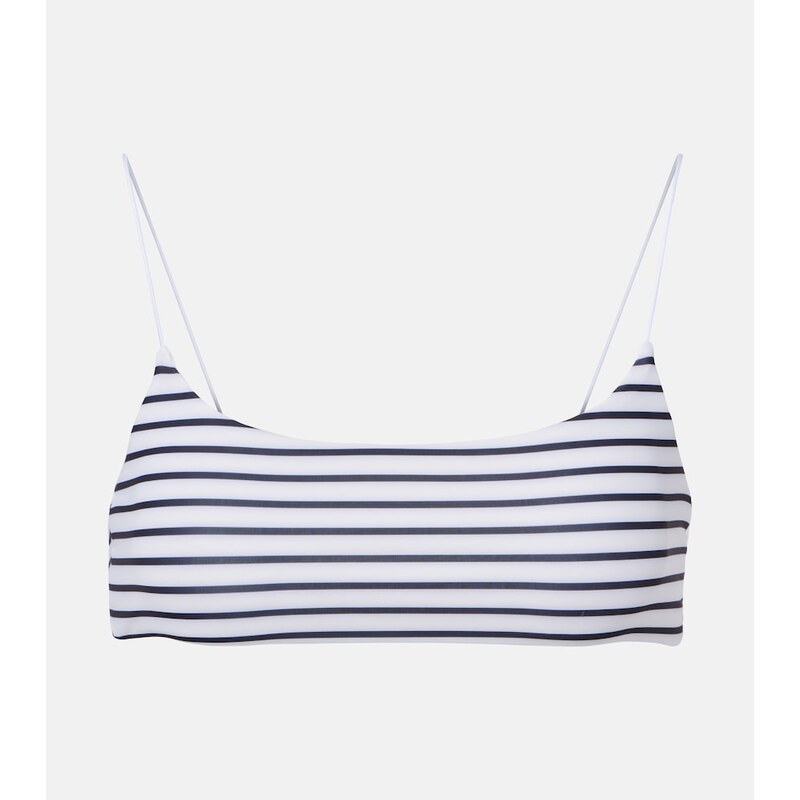 Jade Swim Micro Muse striped bikini top