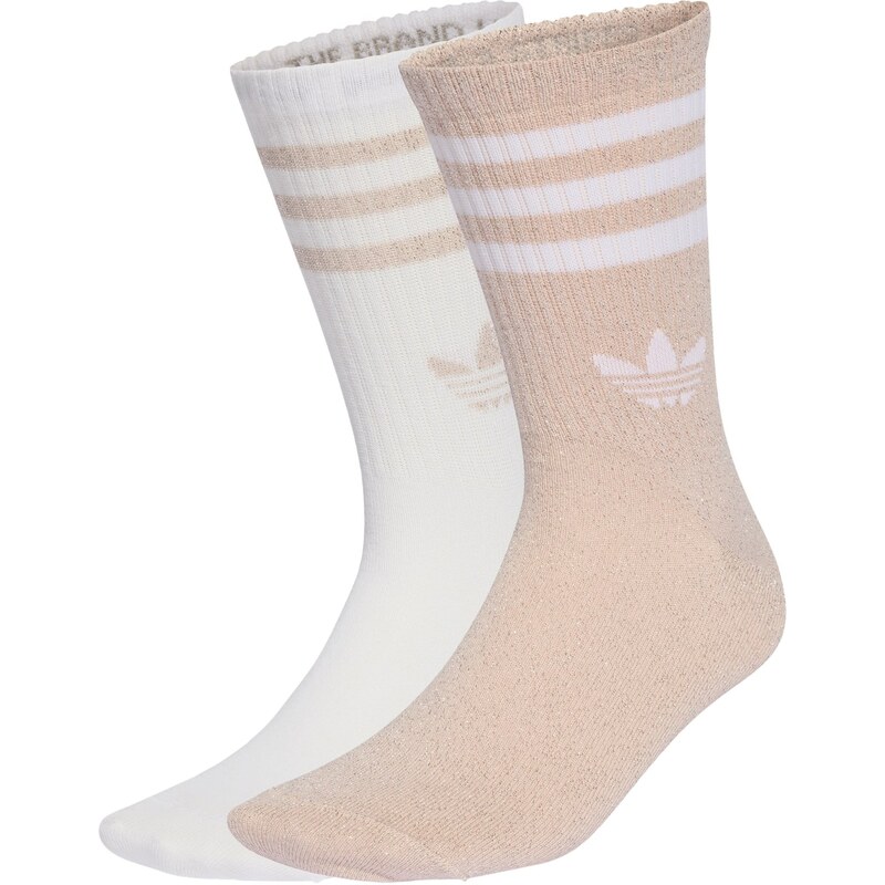 ADIDAS ORIGINALS Ponožky 3-Stripes Glitter Crew 2 Pairs růžová /