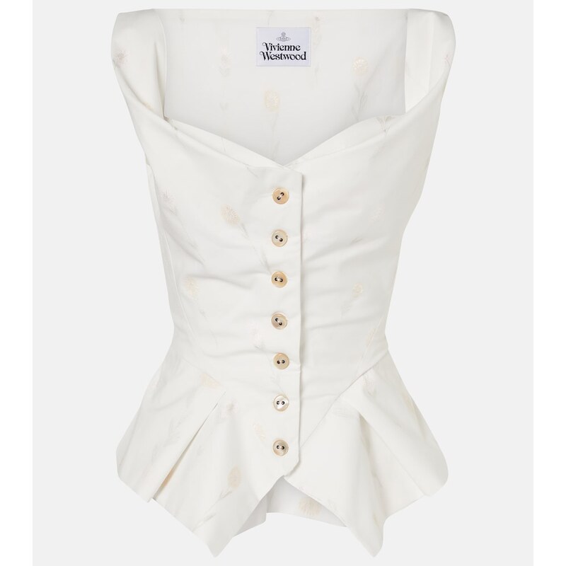 Vivienne Westwood Monday floral cotton-blend top