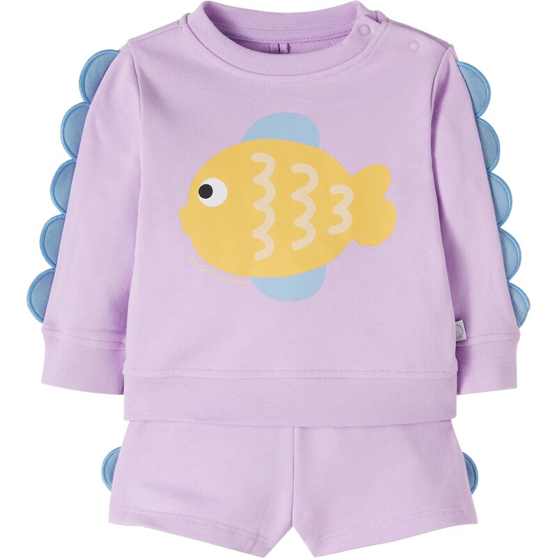 Stella McCartney Kids Baby printed cotton top and shorts set
