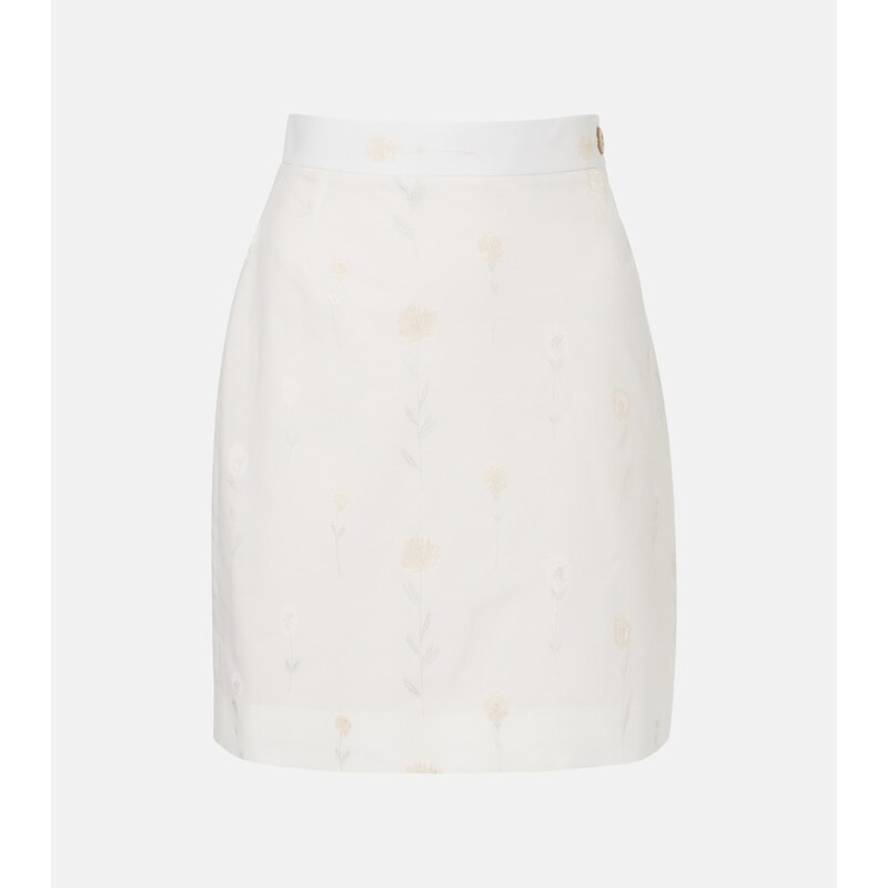 Vivienne Westwood Floral cotton-blend miniskirt