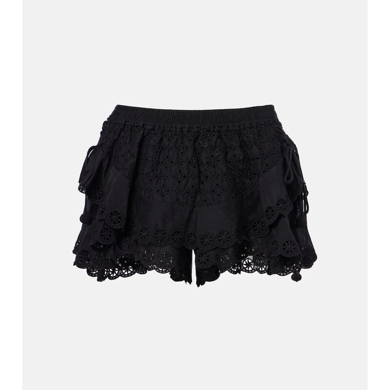 Isabel Marant Neis cotton and silk shorts