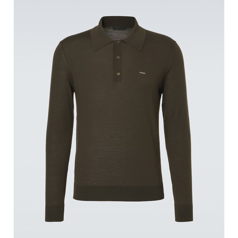 Prada Virgin wool polo sweater