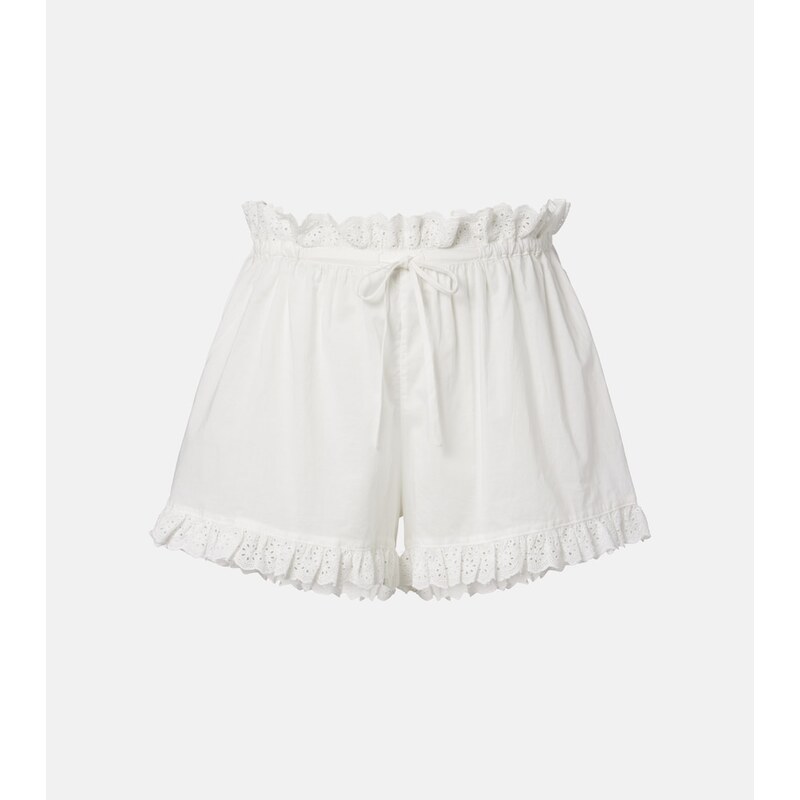 Poupette St Barth Cory pointelle cotton shorts