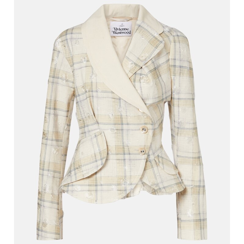 Vivienne Westwood Stormy tartan cotton-blend jacket