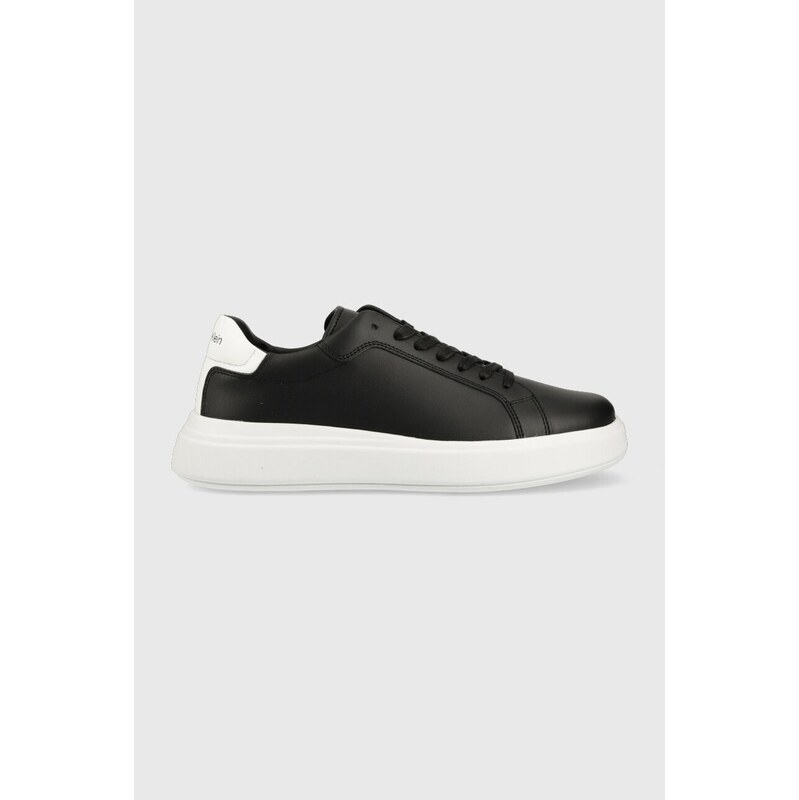 Kožené tenisky Calvin Klein LOW TOP LACE UP LTH