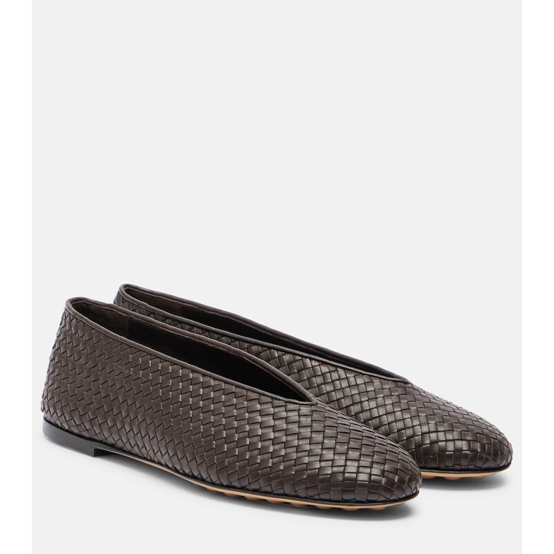 Bottega Veneta Rosa woven leather ballet flats
