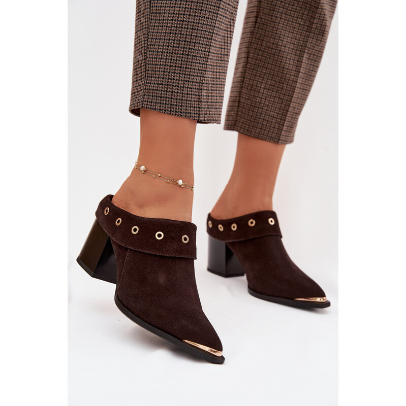 Klapky na podpatku model 225359 Step in style 114359829