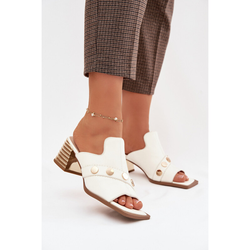Klapky na podpatku model 225351 Step in style 114359838