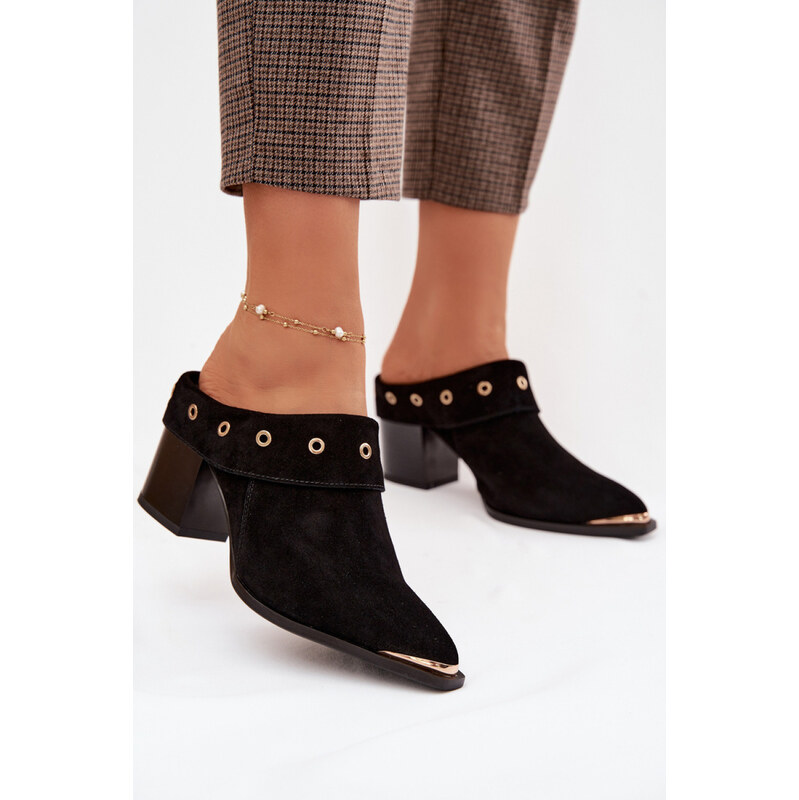 Klapky na podpatku model 225358 Step in style 114359845