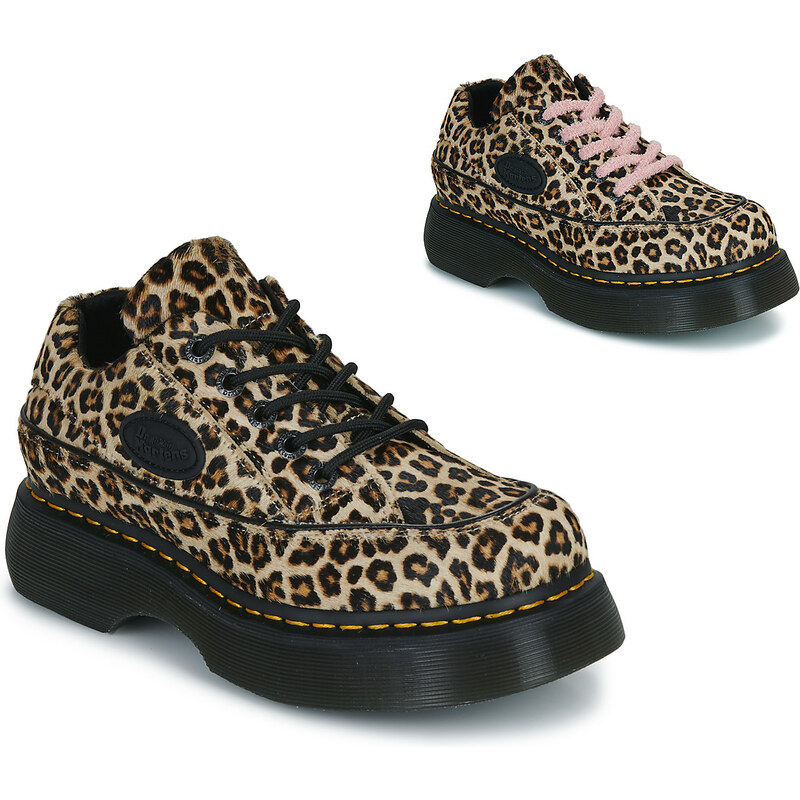 Dr. Martens Šněrovací polobotky Buzz 5i Light Tan Mini Leopard