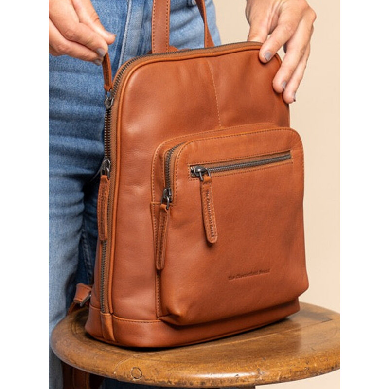 Dámský kožený batoh The Chesterfield Brand Florane - koňak 114825048