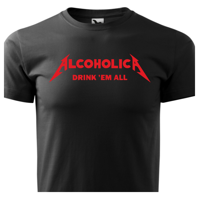 Fenomeno Pánské tričko Alcoholica - černé