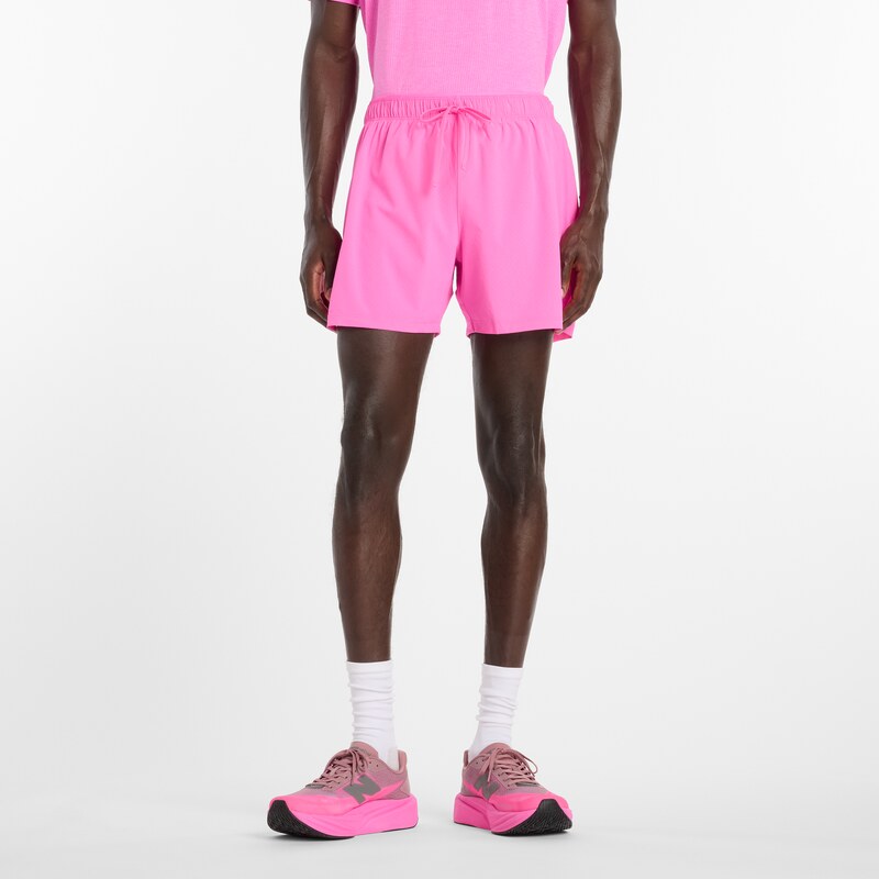 Pánské šortky New Balance MS41286AAB – růžové