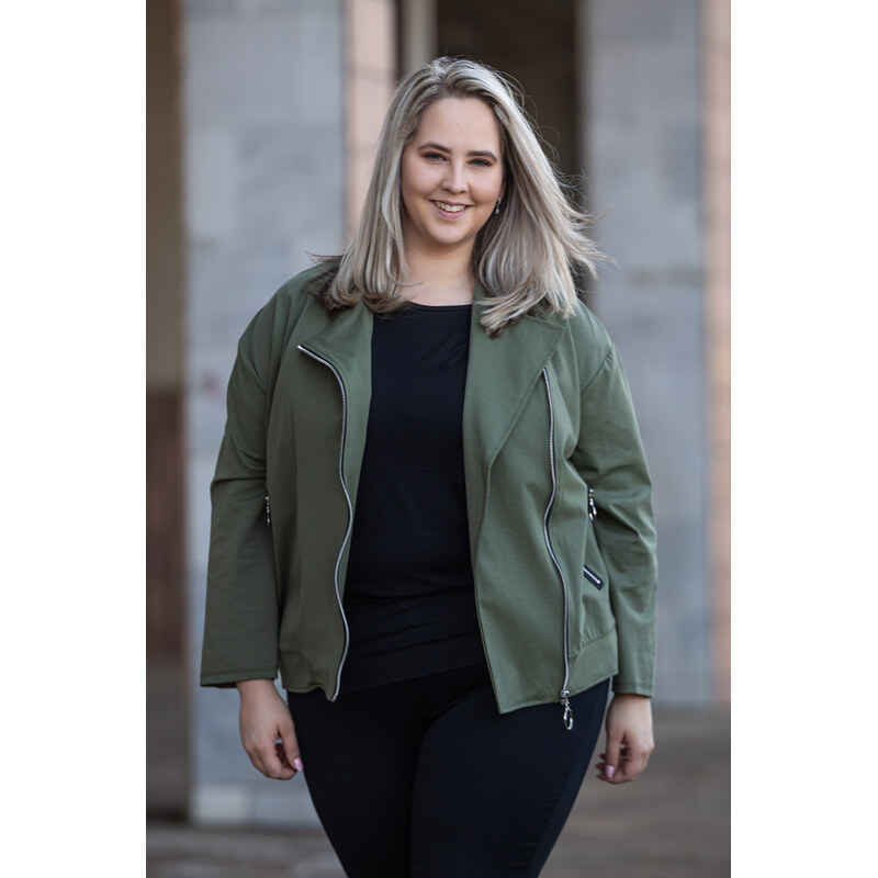 LUX LUNA Elegantní mikina FIRST Barva: Khaki, Velikost: UNI: L-2XL 113760096