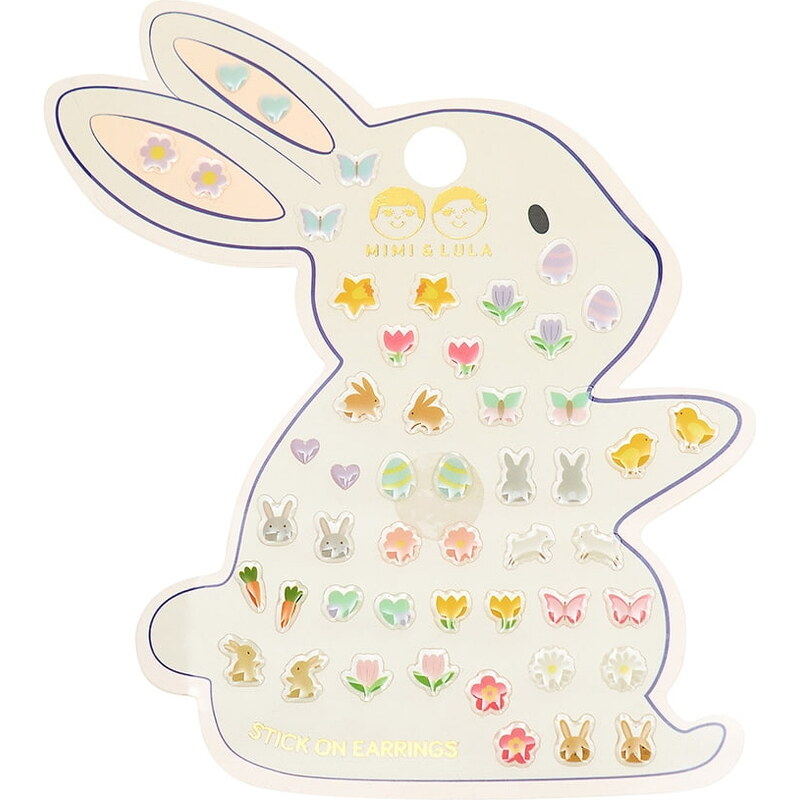 MIMI & LULA Nalepovací náušnice Easter Bunny – 25 párů