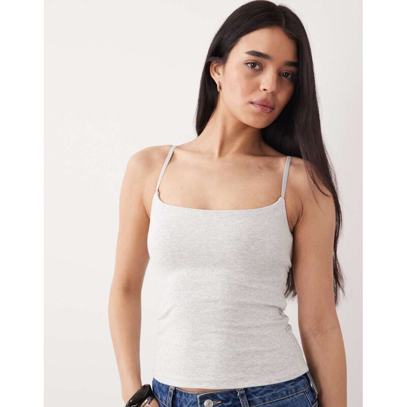 Abercrombie & Fitch bra free 90s seamless tank top in grey-White 114375406