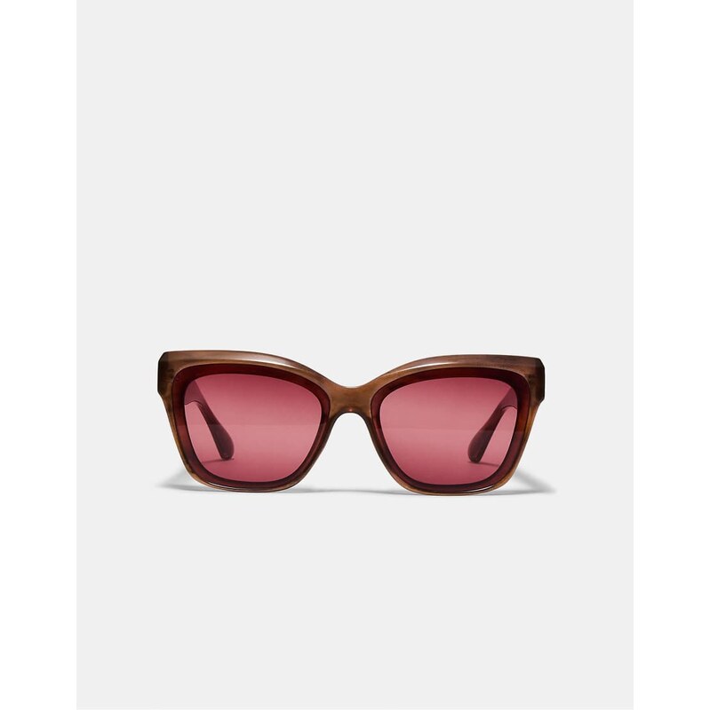 Stradivarius Coloured-lens square resin and crystal sunglasses in 114375509