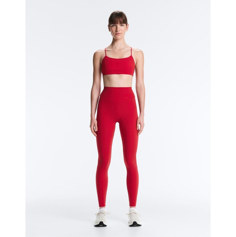 OYSHO Comfortlux high-rise ankle-length leggings in bright red 114385400