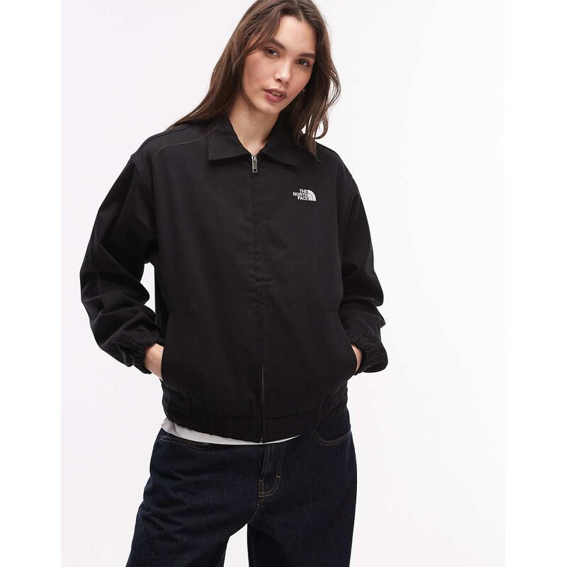 The North Face Twill Collared jacket in black 114375330