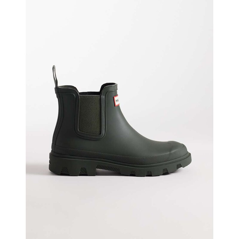 Hunter Downpour Chelsea boot in dark olive-Green 114375369