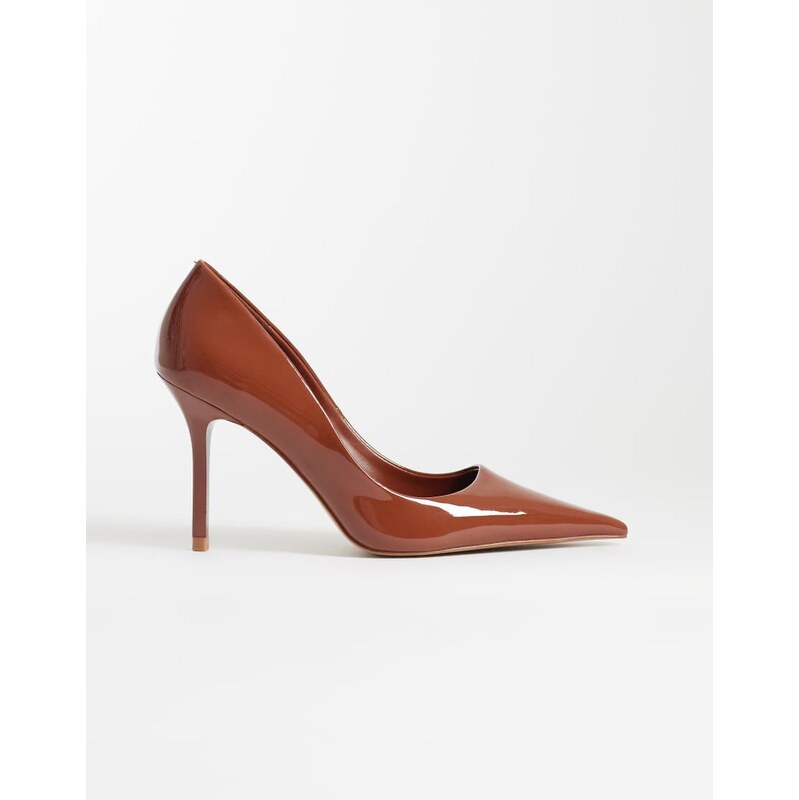 Mango pointed heels in terracotta-Brown