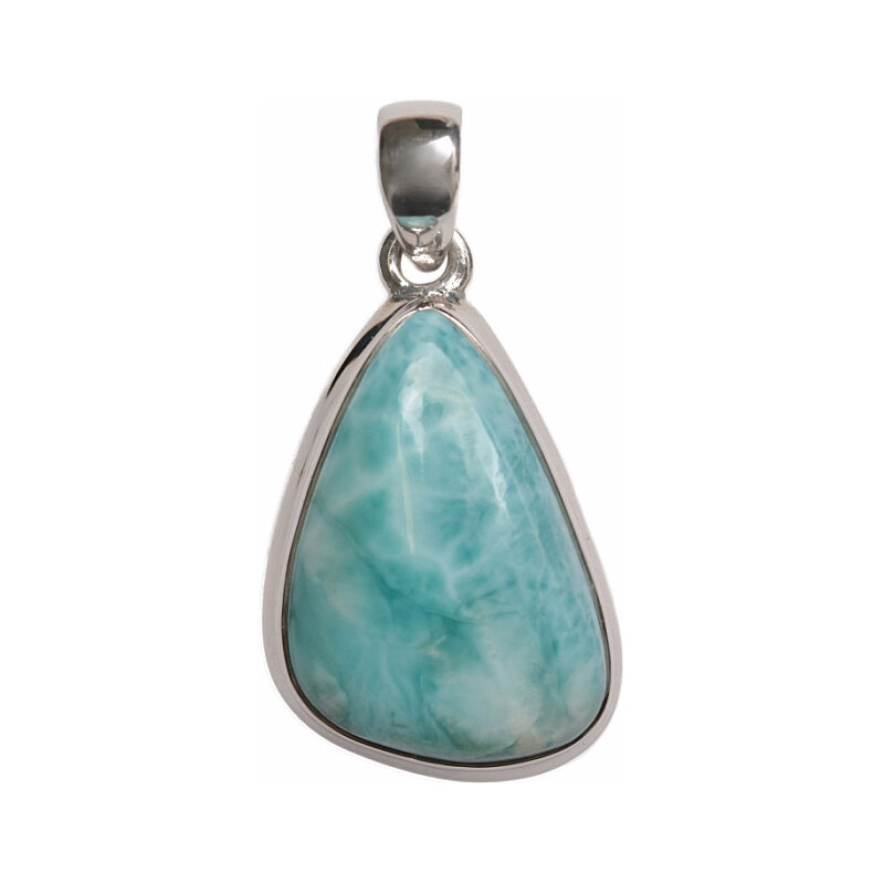 Nefertitis Larimar přívěsek stříbro Ag 925 P3254 - 2,6 cm, 7,9 g 114376640