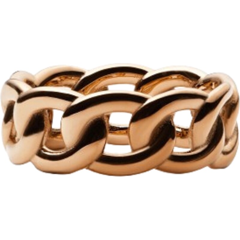 Daniel Wellington dámský prsten ocelový růžovozlatý Chunky Chain 114376655