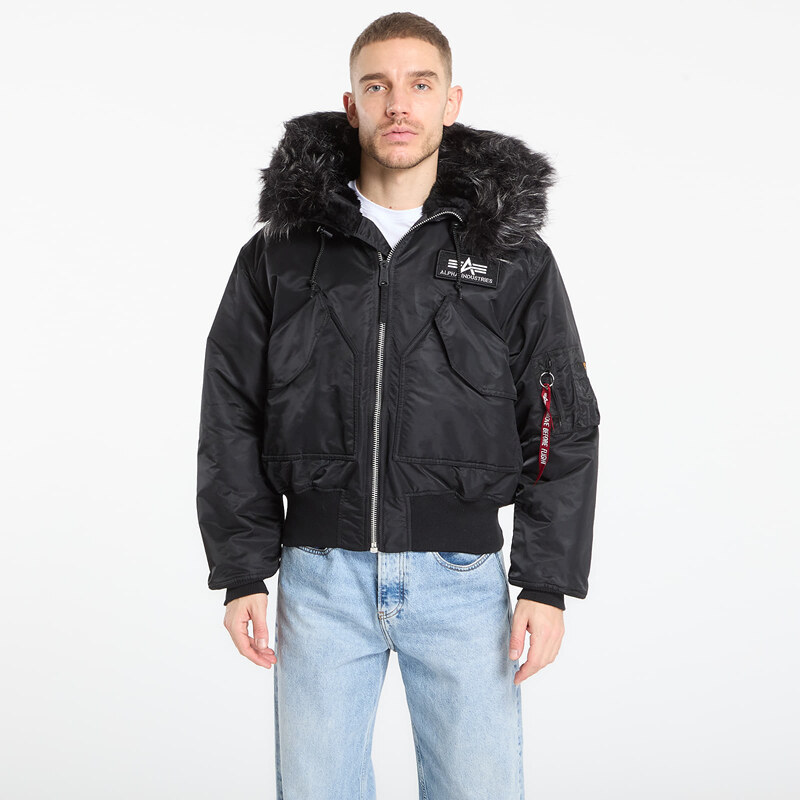 Bunda Alpha Industries 45P Hooded Custom Black S